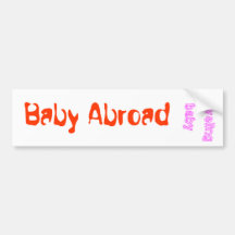 Bébé à l'étranger adhésif pour voiture