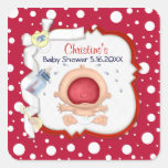 Bébé braillant le baby shower neutre drôle autocollants