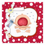 Bébé braillant le baby shower neutre drôle invitation