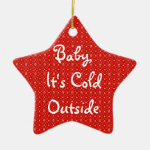 Bébé, c'est extérieur froid décoration de noël