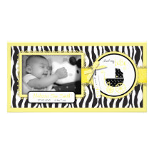 Bébé chic de carte photo de boutique cartes de vœux avec photo