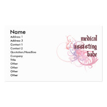 Bébé de assistance médical modèle de carte de visite