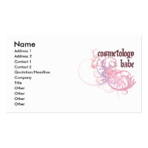 Bébé de cosmétologie modèle de carte de visite