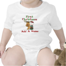 Bébé de Père Noël et première combinaison de Noël  Barboteuses