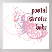 Bébé de service postal posters