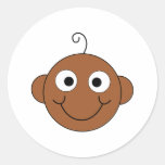Bébé de sourire mignon adhésifs ronds
