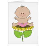 Bébé de tournesol cartes de vœux