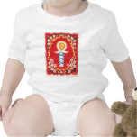 Bébé floral rouge Jésus T-shirts
