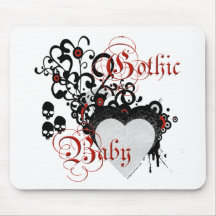 Bébé gothique victorien tapis de souris
