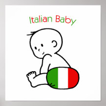 Bébé italien affiches