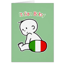 Bébé italien carte