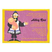 Bébé juif original de Rabbin appelant l'invitation invitations