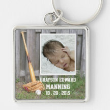 Bébé Keychain de base-ball Porte-clés