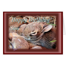 Bébé Lapin-toute occasion-personnaliser Carte De Vœux