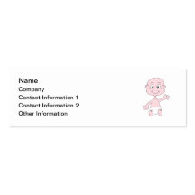 Bébé mignon de ondulation modèle de carte de visite