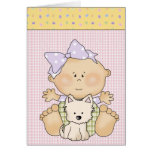Bébé personnalisable avec le chiot carte