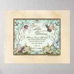 Bébé personnalisé - princesse enchantée de féerie posters