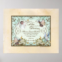 Bébé personnalisé - princesse enchantée de féerie posters