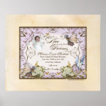 Bébé personnalisé - princesse enchantée de féerie posters