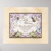 Bébé personnalisé - princesse enchantée de féerie posters