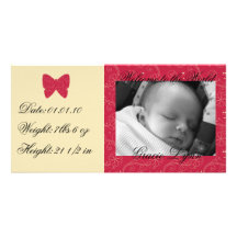 Bébé Photocard de papillon Cartes Avec Photo