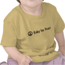 Bébé pour la paix t-shirt