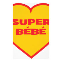 Bébé superbe ! motifs pour papier à lettre