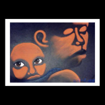 Bébé sur l'affiche arrière posters