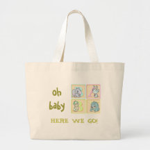 bébé sur l'aller ! fourre-tout sacs de toile