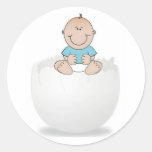 Bébé sur l'oeuf autocollants