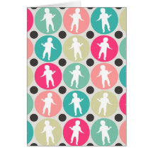 Bébés de danse cartes de vœux