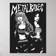 Bébés en métal posters