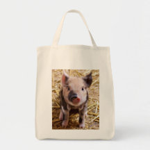 Bébés mignons de basse-cour d'animaux de ferme de  sacs de toile
