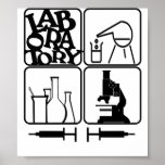 BECHERS D'IMPRESSION   DE LABORATOIRE, SERINGUES POSTERS