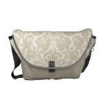 Beige floral fleuri du motif 2 de nouveau d'art sacoche