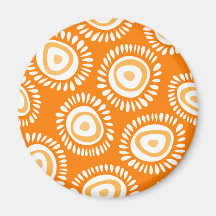 Bel aimant génial orange de fleurs