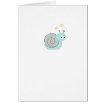 Bel escargot carte de vœux