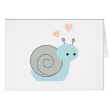 Bel escargot cartes de vœux