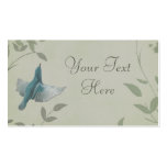Bel oiseau bleu carte de visite