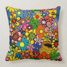Bel oreiller floral coloré de Mojo de motif