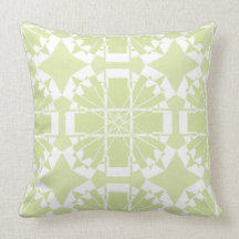 Bel oreiller géométrique en pastel de motif