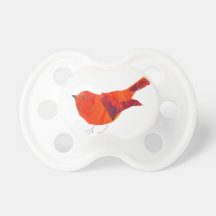 Bel petit oiseau rouge d'animaux