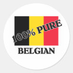 BELGE de 100 pour cent Autocollant