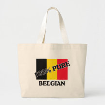 BELGE de 100 pour cent Sac En Toile