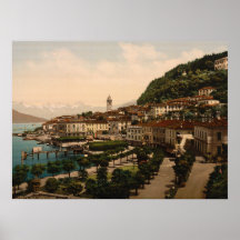 Bellagio II, lac Como, Lombardie, Italie Affiche