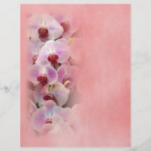 Belle carte de Valentine avec des orchidées Prospectus