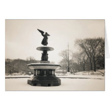 Belle carte de voeux de vacances d'ange - neige