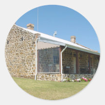 Belle Chambre de ferme de joie de bâti Adhésifs Ronds