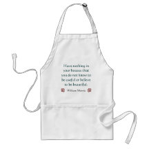 Belle citation de William Morris de maisons Tablier