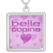 Belle coeurs roses et pourpres de Copine d'amour Bijouterie Personnalisée